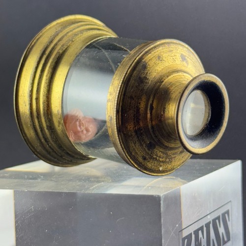 Antique brass insectoscope - brass,