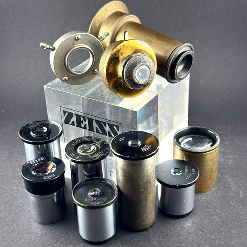 Lot antique brass - lot, microscope