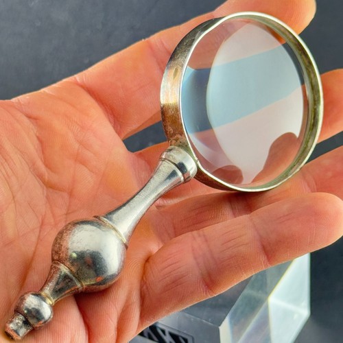 Vintage loupe silver chrome - silver,