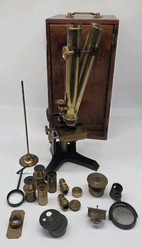 Antikes microscope abraham - antikes,